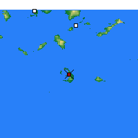 Nearby Forecast Locations - Santorin - Carte