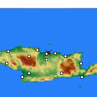 Nearby Forecast Locations - Héraklion - Carte