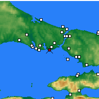 Nearby Forecast Locations - Istanbul - Carte