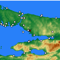 Nearby Forecast Locations - Istanbul / Sabiha Gokcen - Carte