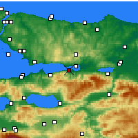 Nearby Forecast Locations - Gölcük - Carte
