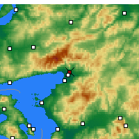 Nearby Forecast Locations - Edremit - Carte