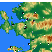 Nearby Forecast Locations - Gaziemir - Carte