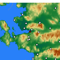 Nearby Forecast Locations - Izmir - Carte