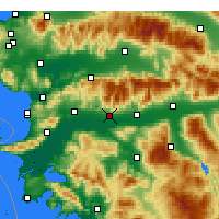 Nearby Forecast Locations - Aydın - Carte