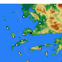 Nearby Forecast Locations - Bodrum - Carte