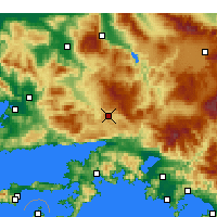 Nearby Forecast Locations - Muğla - Carte