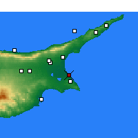 Nearby Forecast Locations - Famagouste - Carte