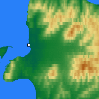 Nearby Forecast Locations - Ponnegyrgyn - Carte