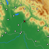 Nearby Forecast Locations - Oujhorod - Carte