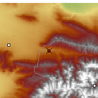 Nearby Forecast Locations - Pendjikent - Carte