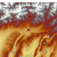 Nearby Forecast Locations - Douchanbé - Carte