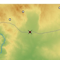 Nearby Forecast Locations - Tall Abyad - Carte