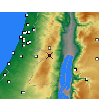 Nearby Forecast Locations - Jérusalem - Carte
