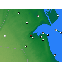 Nearby Forecast Locations - Al Jahra - Carte
