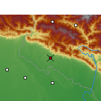 Nearby Forecast Locations - Dhangadhi - Carte