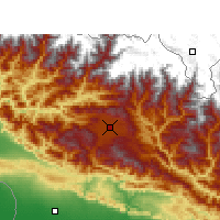 Nearby Forecast Locations - Katmandou - Carte