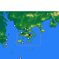 Nearby Forecast Locations - Sha Tin - Carte