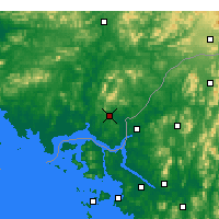 Nearby Forecast Locations - Kaesŏng - Carte