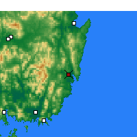 Nearby Forecast Locations - Ulsan - Carte
