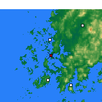 Nearby Forecast Locations - Mokpo - Carte