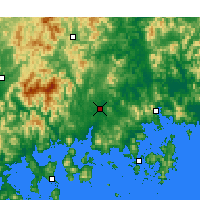Nearby Forecast Locations - Jinju - Carte