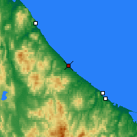 Nearby Forecast Locations - Ōmu - Carte