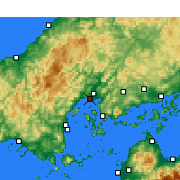 Nearby Forecast Locations - Hiroshima - Carte