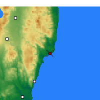 Nearby Forecast Locations - Onahama - Carte