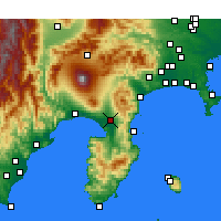 Nearby Forecast Locations - Mishima - Carte