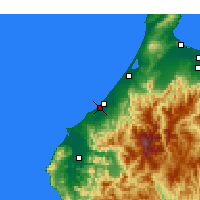 Nearby Forecast Locations - Komatsu - Carte