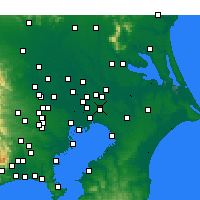 Nearby Forecast Locations - Shimofusa - Carte