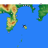 Nearby Forecast Locations - Aérodrome d'Izu Ōshima - Carte