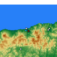 Nearby Forecast Locations - Tottori - Carte