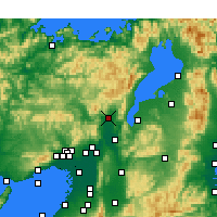 Nearby Forecast Locations - Kyoto - Carte
