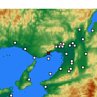 Nearby Forecast Locations - Kobe - Carte