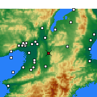 Nearby Forecast Locations - Nara - Carte