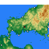 Nearby Forecast Locations - Yamaguchi - Carte
