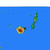 Nearby Forecast Locations - Yaku-shima - Carte