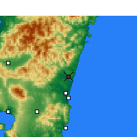 Nearby Forecast Locations - Nyutabaru - Carte
