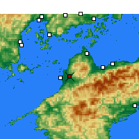Nearby Forecast Locations - Matsuyama - Carte