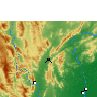 Nearby Forecast Locations - Thoen district - Carte