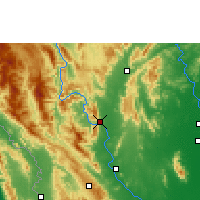 Nearby Forecast Locations - Bhumibol Dam - Carte