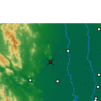 Nearby Forecast Locations - U Thong Agromet - Carte