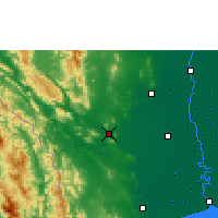 Nearby Forecast Locations - Kanchanaburi - Carte