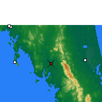 Nearby Forecast Locations - Trang - Carte