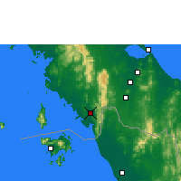 Nearby Forecast Locations - Satun - Carte