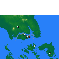 Nearby Forecast Locations - Singapour - Carte