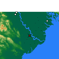 Nearby Forecast Locations - Nam Định - Carte