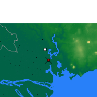 Nearby Forecast Locations - Nhà Bè - Carte